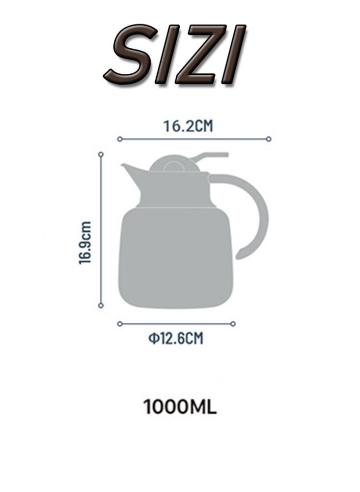 تايسو إبريق معزول من الفولاذ المقاوم للصدأ 304 مع مصفاة شاي مدمجة وفلتر ناعم - Image 3
